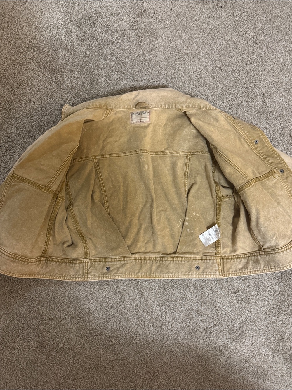 Free people cropped jean jacket - Picture 2 of 8